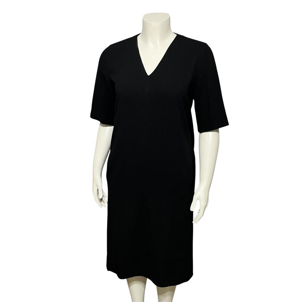 ⭐️Calvin Klein Women’s Black Shift Dress 100% Wool Career Sz-Medium/Lg